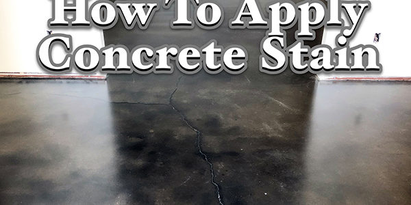 How To Apply Concrete Stain