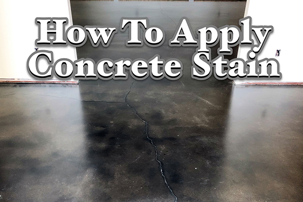 How To Apply Concrete Stain